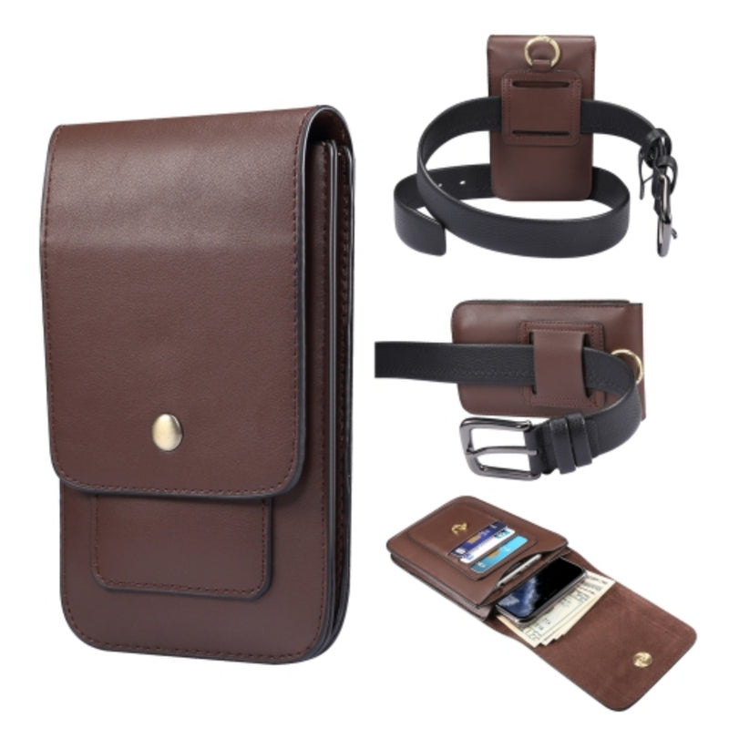 Load image into Gallery viewer, Lambskin Texture Men Universal Google Pixel Phone Double Lattice Waist Bag Leather Case - i-Station Mobile Phone & Electronic Device Repair and Accessories