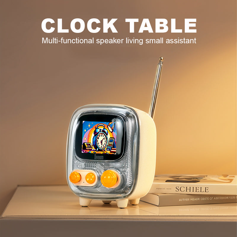Load image into Gallery viewer, Divoom Tiivoo-2 FM Radio Bluetooth Speaker With Alarm Clock And Upload Photos,Pixel Art Retro Mini Small Cute Wireless Speaker For Party Office Home Desk Bedroom - i-Station Mobile Phone & Electronic Device Repair and Accessories