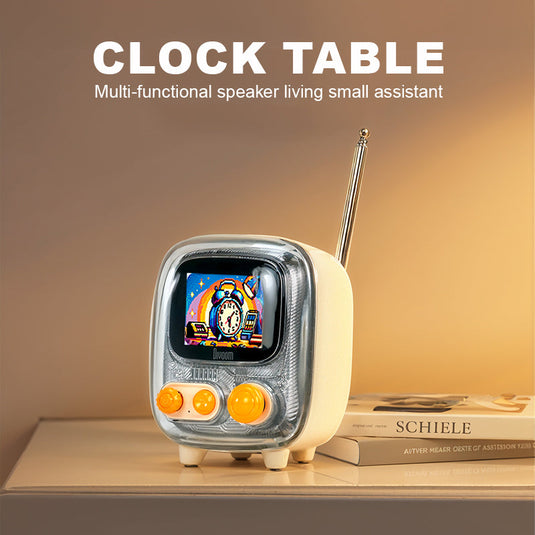 Divoom Tiivoo-2 FM Radio Bluetooth Speaker With Alarm Clock And Upload Photos,Pixel Art Retro Mini Small Cute Wireless Speaker For Party Office Home Desk Bedroom - i-Station Mobile Phone & Electronic Device Repair and Accessories