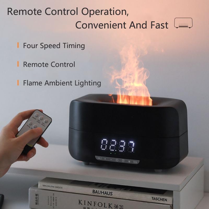 Load image into Gallery viewer, Essential Oil Diffuser, Flame Aroma Diffuser Humidifier With Bluetooth Speaker and Clock, 400ML High Capacity Humidifier for Office and Bedroom - i-Station Mobile Phone & Electronic Device Repair and Accessories