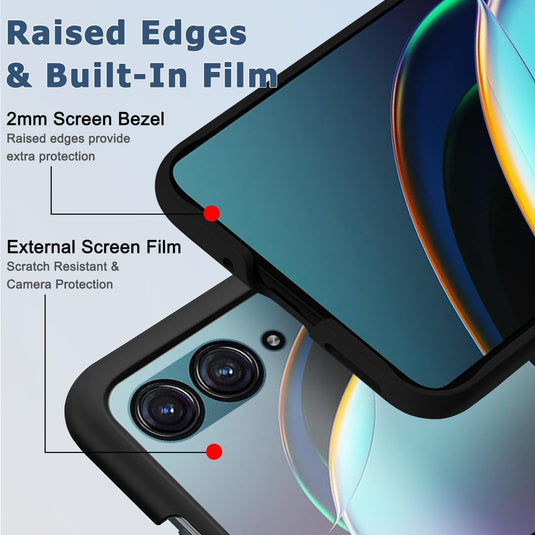 Samsung Galaxy Z Flip7 (SM-F766) - Shield Hard PC Ultra Thin Shockproof Bumper Case  With 1PC Tempered Glass Screen Protector - i-Station Mobile Phone & Electronic Device Repair and Accessories
