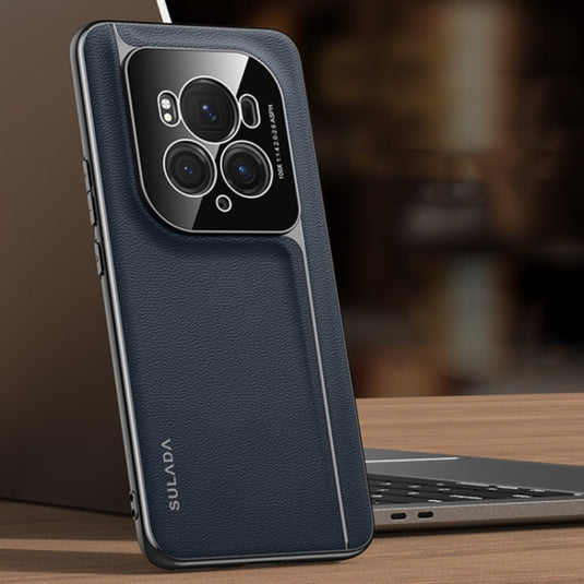 Honor Magic6 / Magic6 Pro / Magic6 Ultimate - Frameless Top Layer Cowhide Leather + PC Phone Case - i-Station Mobile Phone & Electronic Device Repair and Accessories