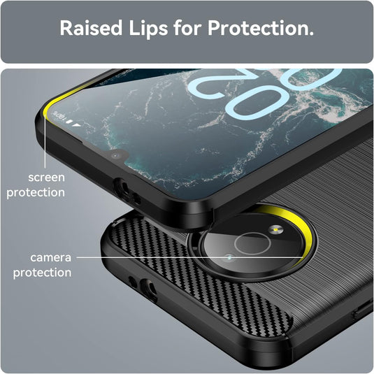 Nokia C200 - Shield Shockproof Rugged Heavy Duty Case With 2PC 9H Tempered Glass Screen Protector - i-Station Mobile Phone & Electronic Device Repair and Accessories