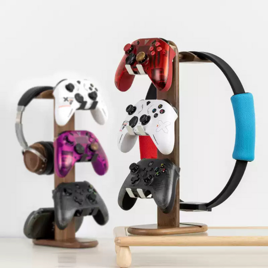Wooden Headphone Stand, Switch Game Controller, Xbox Solid Wood Storage Rack - i-Station Mobile Phone & Electronic Device Repair and Accessories