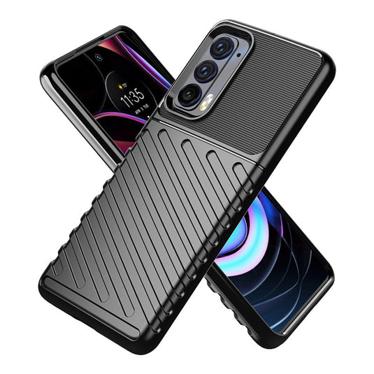 Motorola Moto Edge 2021/Edge Plus - Shield Shockproof Rugged Heavy Duty Case With 2PC 9H Glass Screen Protector - i-Station Mobile Phone & Electronic Device Repair and Accessories