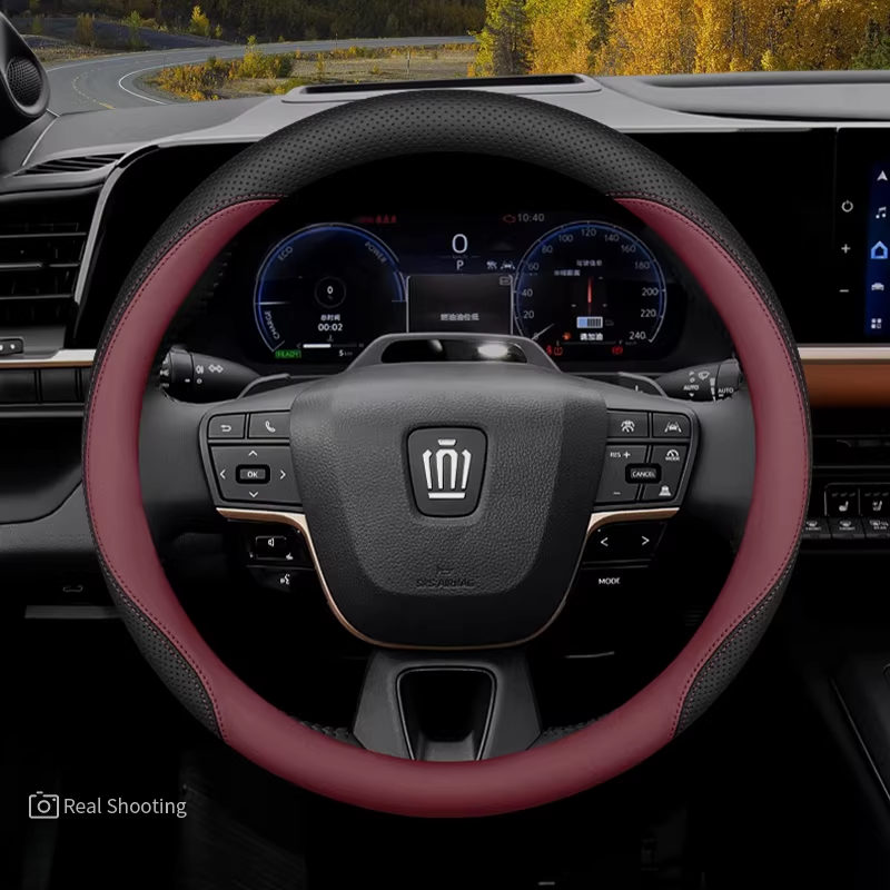 Load image into Gallery viewer, Toyota Premium Nappa Leather Breathable Ultra-Thin Non-Slip Steering Wheel Cover For Toyota Crown 12th/13th/14th Gen - i-Station Mobile Phone & Electronic Device Repair and Accessories