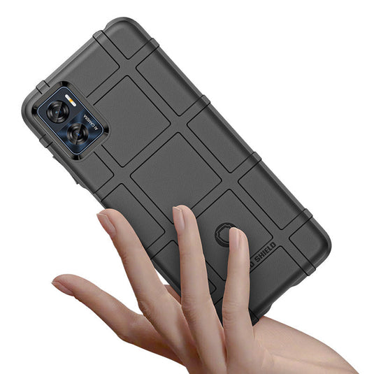 Motorola Moto E22 - Shield Shockproof Rugged Heavy Duty Case With 2PC 9H Tempered Glass Screen Protector - i-Station Mobile Phone & Electronic Device Repair and Accessories