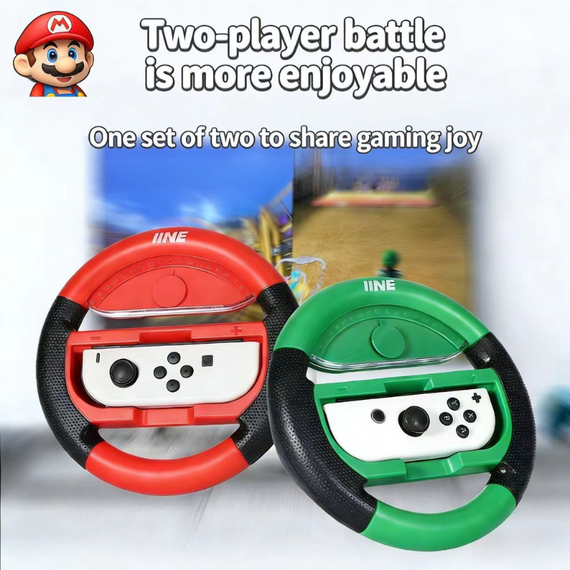 Load image into Gallery viewer, Nintendo Switch/Switch OLED - IINE Mario Steering Wheel Grips (1 Pair)