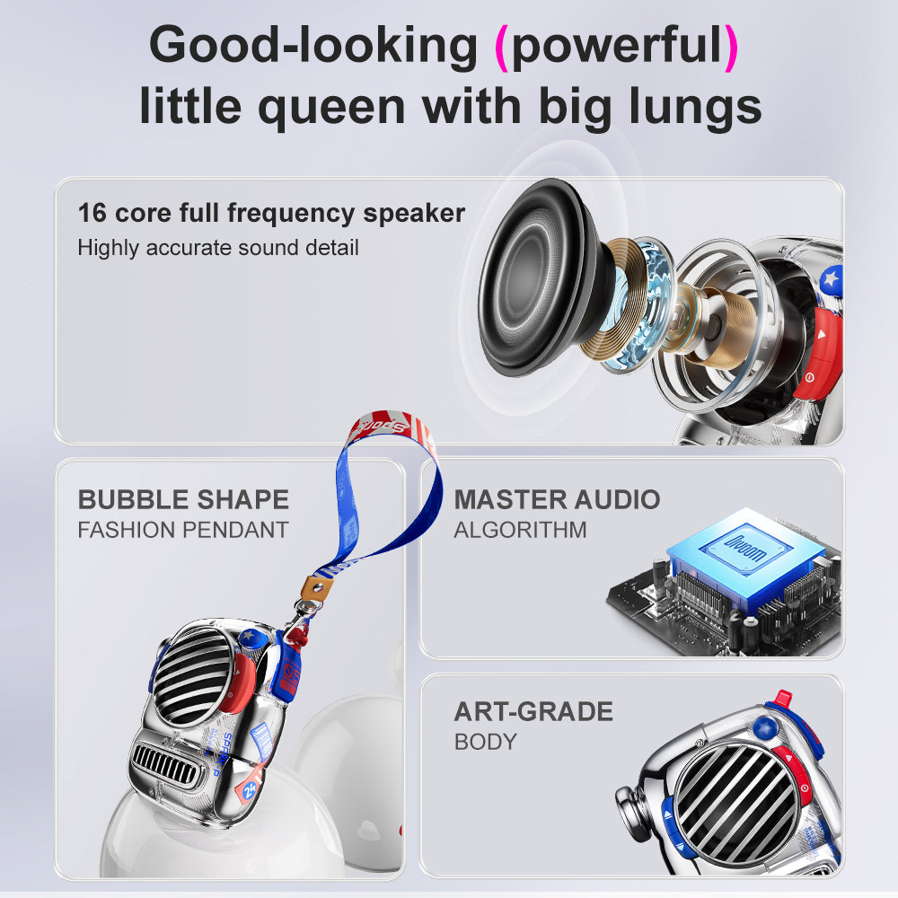 Divoom Spark-Pop Bluetooth Speaker Portable Small Speaker Perfect Gift - i-Station Mobile Phone & Electronic Device Repair and Accessories