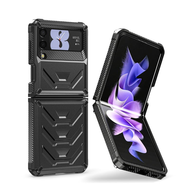 Load image into Gallery viewer, Samsung Galaxy Z Flip 4(SM-F721) - Full Wrap Armored Shockproof Protection Case - i-Station Mobile Phone & Electronic Device Repair and Accessories