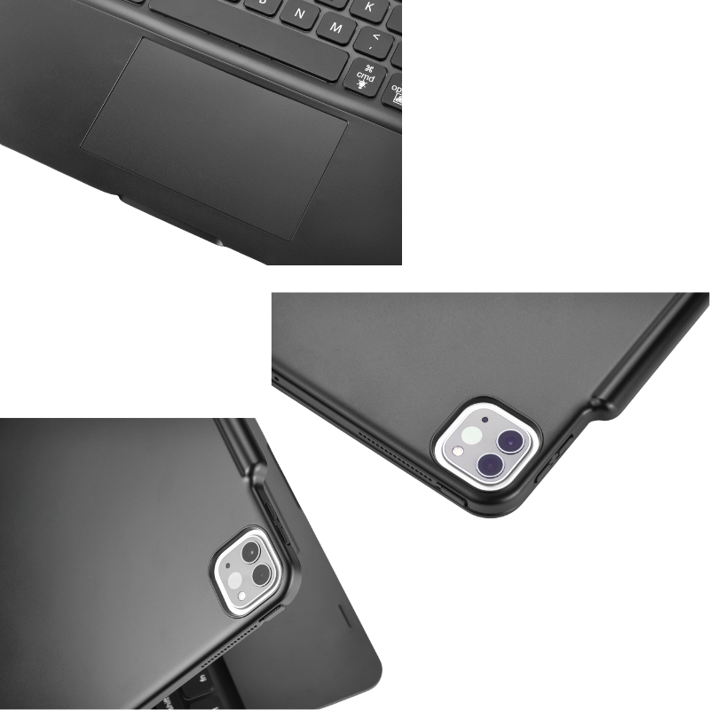 Apple iPad Pro 13-inch M4 (2024) 360° Rotating Wireless Touchpad Keyboard Flip Cover Case - i-Station Mobile Phone & Electronic Device Repair and Accessories