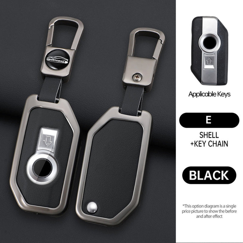 Load image into Gallery viewer, BMW Motorcycle Zinc Alloy + Leather Protection Car Key Fob Case Cover For R1200GS, R1250GS, R1200RT, K1600, K1600B - i-Station Mobile Phone & Electronic Device Repair and Accessories