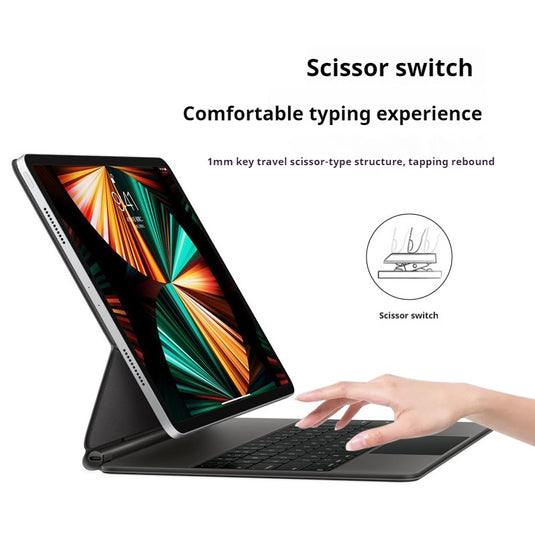Apple iPad Air 13-inch M2 (2024) Smart Wireless Trackpad Keyboard Flip Case With Backlit - i-Station Mobile Phone & Electronic Device Repair and Accessories