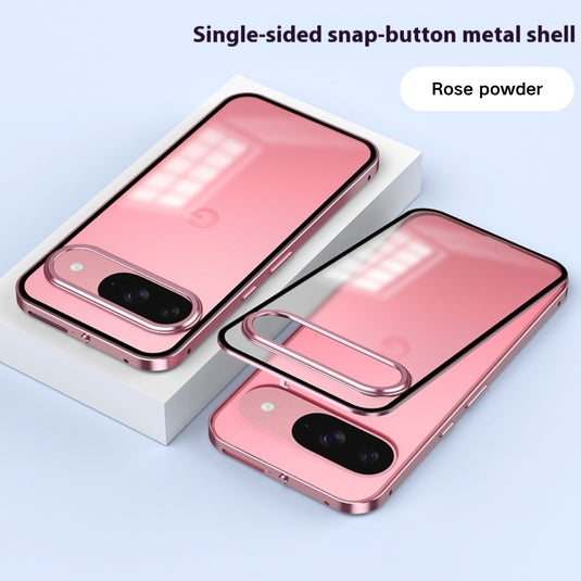 Google Pixel 9/Pro/Pro XL - Full Cover Metal Frame Shockproof Matte Case - i-Station Mobile Phone & Electronic Device Repair and Accessories