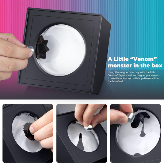 Ferrofluid Music Visualizer, Dancing Sound Sensitive,Ferrofluid Speaker Music Mate, Decorative RGB Light Ferrofluid Display Desk Toy for Table, Bedroom, Office, Study, Science Gift - i-Station Mobile Phone & Electronic Device Repair and Accessories