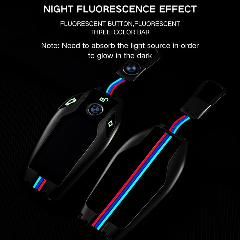 Load image into Gallery viewer, BMW Metal Shell & Soft Silicone Full Protection Car Key Fob Case Cover For 5, 6, 7 Series, X3, X5, X6, X7 - i-Station Mobile Phone & Electronic Device Repair and Accessories