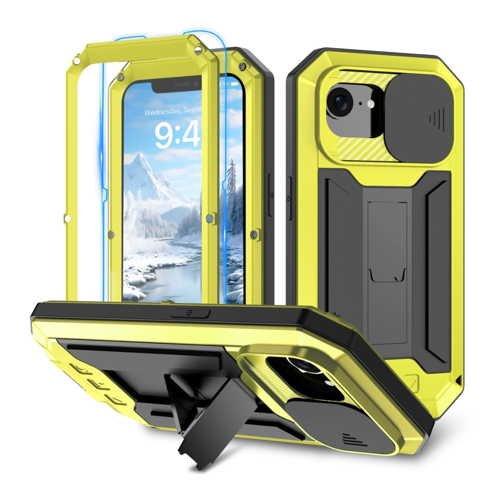 Apple iPhone 16e - R-JUST Sliding Camera IP54 Life Waterproof Holder Phone Case - i-Station Mobile Phone & Electronic Device Repair and Accessories