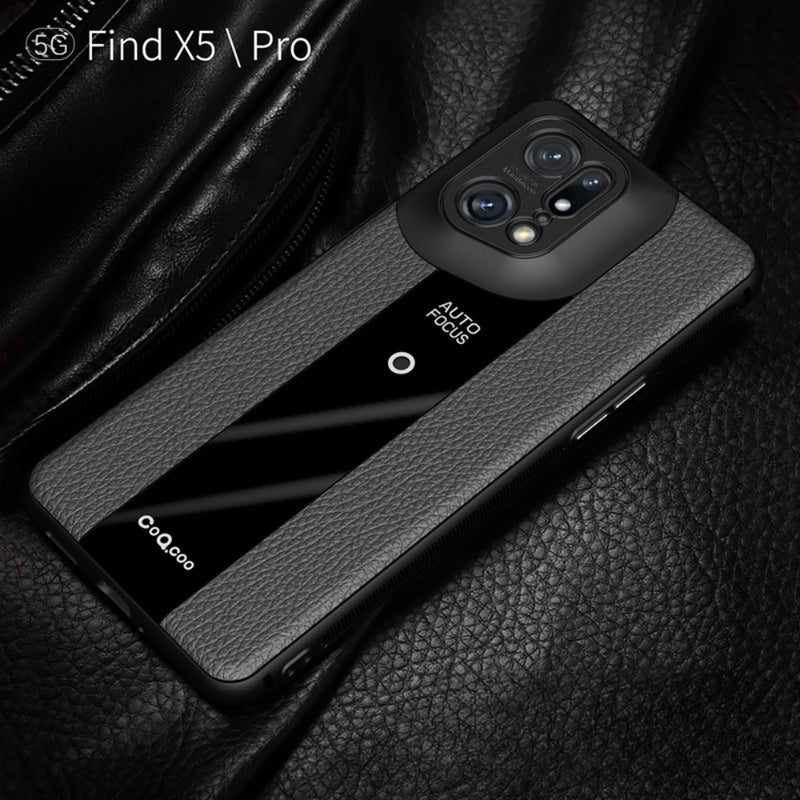 Load image into Gallery viewer, OPPO Find X5/Pro - Luxurious Litchi-Texture Silicone Protective Case - i-Station Mobile Phone & Electronic Device Repair and Accessories