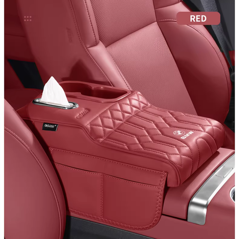 Load image into Gallery viewer, BWM Car Multi-Functional Leather Armrest Box Heightening Pad for 3 Series, 5 Series, 7 Series, X1, X2, X3, X4, X5