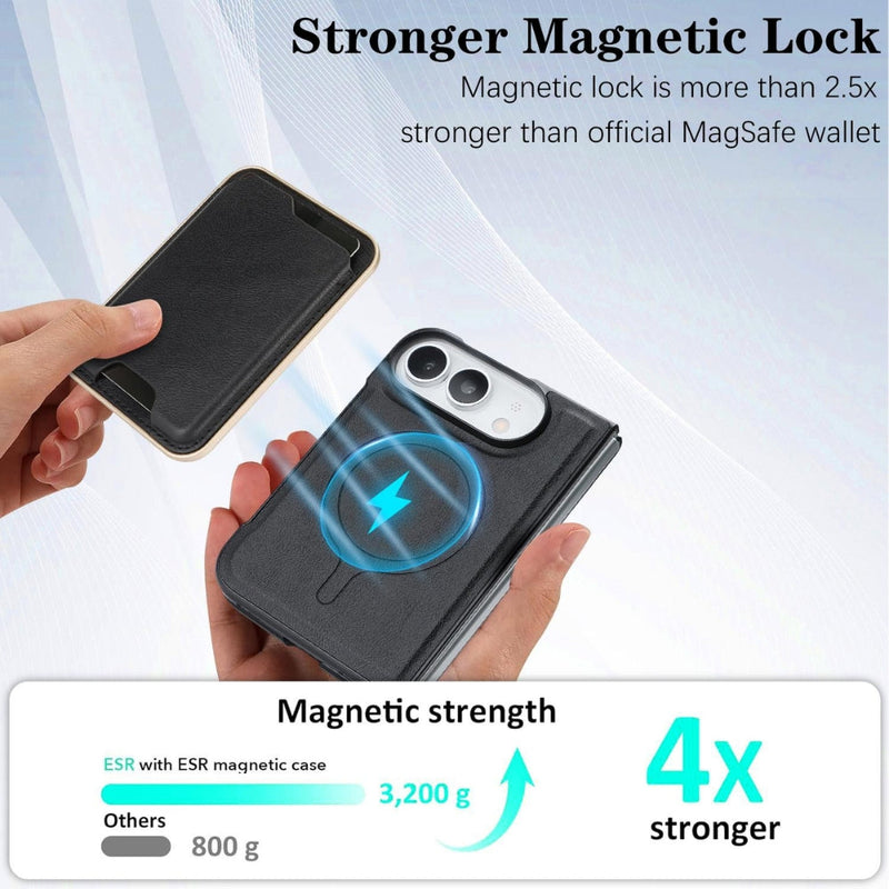 Load image into Gallery viewer, Apple iPhone Duo - Kalebol Slim MagSafe Ring Magnetic Card Bag Leather Phone Case - Polar Tech Australia