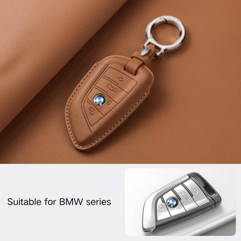 Load image into Gallery viewer, BMW Leather Car Key Fob Case Cover For 1, 2, 3, 5, 7 Series, X1, X3, X5, X6, X7, ix1, ix40, ix50, i8 - i-Station Mobile Phone & Electronic Device Repair and Accessories