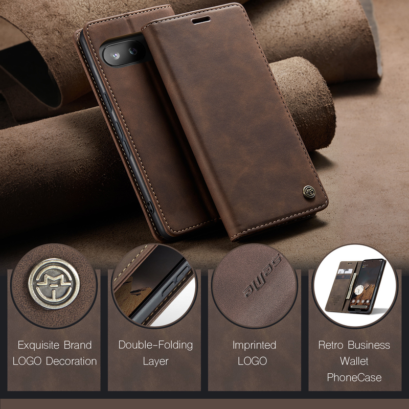 Load image into Gallery viewer, Google Pixel 10a Retro PU Leather Full Protection Flip Cover Case - i-Station Mobile Phone & Electronic Device Repair and Accessories