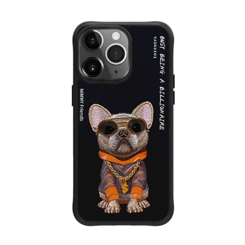 Load image into Gallery viewer, Nimmy Pet Animal Series iPhone 13/14/15/Pro/Max Embroidery 3D Cute Cool Case - i-Station Mobile Phone & Electronic Device Repair and Accessories