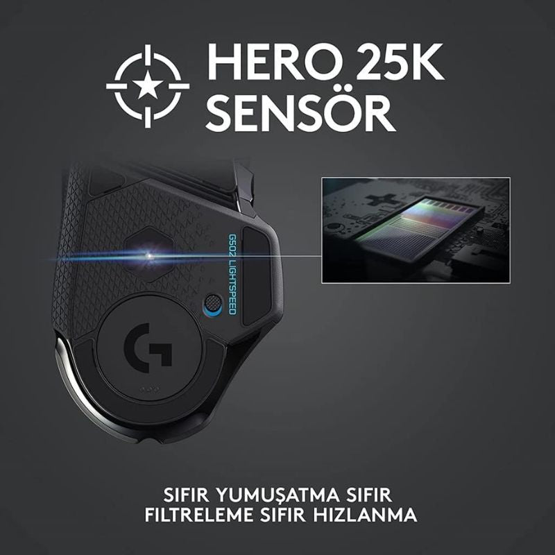 Load image into Gallery viewer, Logitech G502 Hero Lightspeed Wireless Gaming Mouse, Hero 16K Sensor, 16,000 DPI, RGB, Adjustable Weights, 11 Programmable Buttons, Long Battery Life, On-Board Memory, PC/Mac - i-Station Mobile Phone & Electronic Device Repair and Accessories