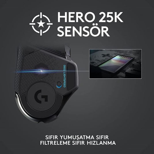 Logitech G502 Hero Lightspeed Wireless Gaming Mouse, Hero 16K Sensor, 16,000 DPI, RGB, Adjustable Weights, 11 Programmable Buttons, Long Battery Life, On-Board Memory, PC/Mac - i-Station Mobile Phone & Electronic Device Repair and Accessories