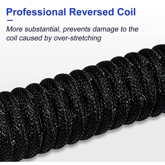 Custom Coiled 1.8M USB C Cable for Gaming Keyboard, Double-Sleeved Mechanical Keyboard Cable with Detachable Metal Aviator - i-Station Mobile Phone & Electronic Device Repair and Accessories