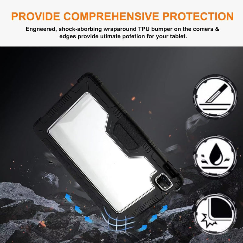 Load image into Gallery viewer, Apple iPad Air 13-inch M2 (2024) Transparent Back Panel Shockproof Flip Leather Case - i-Station Mobile Phone & Electronic Device Repair and Accessories
