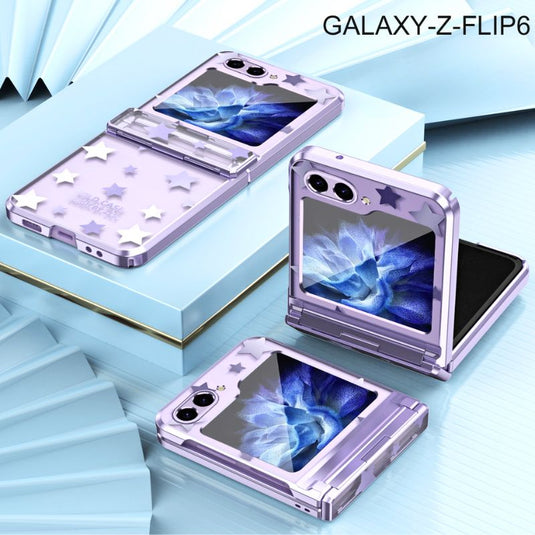 Samsung Galaxy Z Flip 6 SM-F741 Electroplated Full-cover Hinge Protection Blingbling Series Case - i-Station Mobile Phone & Electronic Device Repair and Accessories