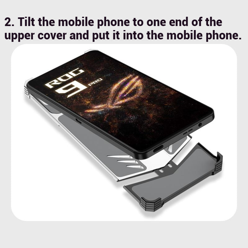 Load image into Gallery viewer, ASUS ROG Phone 9 & Pro - 360 Degree Frameless Metal Heat Dissipation Snap-on Case - i-Station Mobile Phone & Electronic Device Repair and Accessories