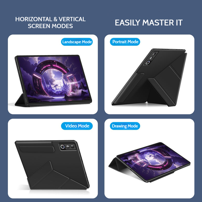 Load image into Gallery viewer, Lenovo Legion Y900 11" 2026 (TB711FU) - Magnetic Silicone 3+Y Folding Stand Shockproof Case
