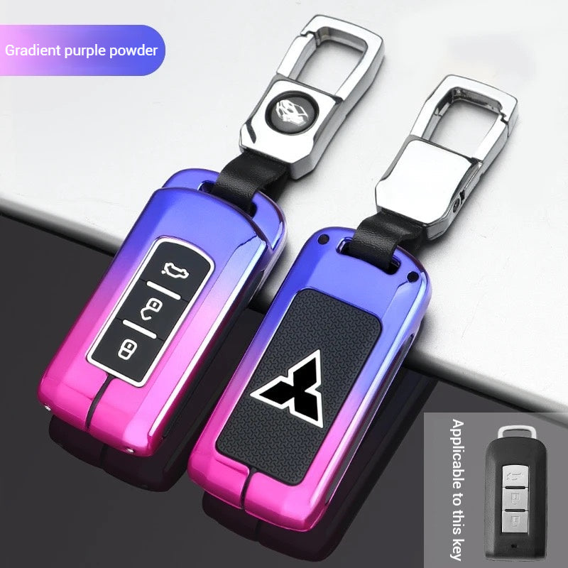 Mitsubishi Zinc Alloy + Silicone Car Key Fob Case Cover For Outlander, Eclipse Cross, ASX, Pajero, Lancer - i-Station Mobile Phone & Electronic Device Repair and Accessories