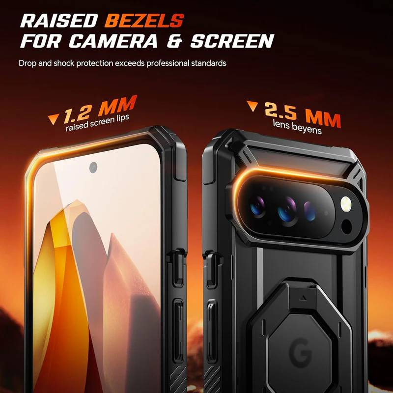 Google Pixel 10 Pro XL SUPCASE Strong Magneti Kickstand TPU Airbag Transparent Protective Case - i-Station Mobile Phone & Electronic Device Repair and Accessories
