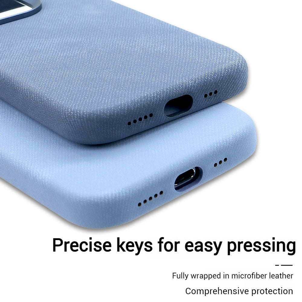 Apple iPhone 13/Pro/Pro Max Fibrous Leather Velvet Texture Shockproof Protective Case - i-Station Mobile Phone & Electronic Device Repair and Accessories