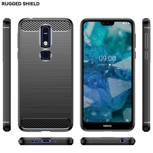 Nokia 7/7 Plus/7.1/7.2 - Shield Shockproof Rugged Heavy Duty Case With 2PC 9H Tempered Glass Screen Protector - i-Station Mobile Phone & Electronic Device Repair and Accessories
