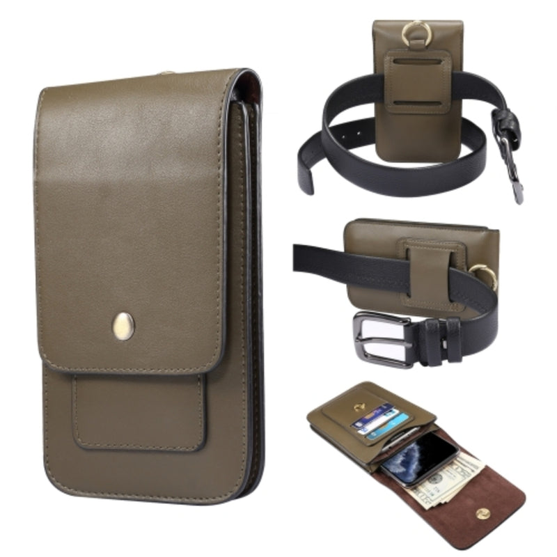 Load image into Gallery viewer, Lambskin Texture Men Universal Google Pixel Phone Double Lattice Waist Bag Leather Case - i-Station Mobile Phone & Electronic Device Repair and Accessories