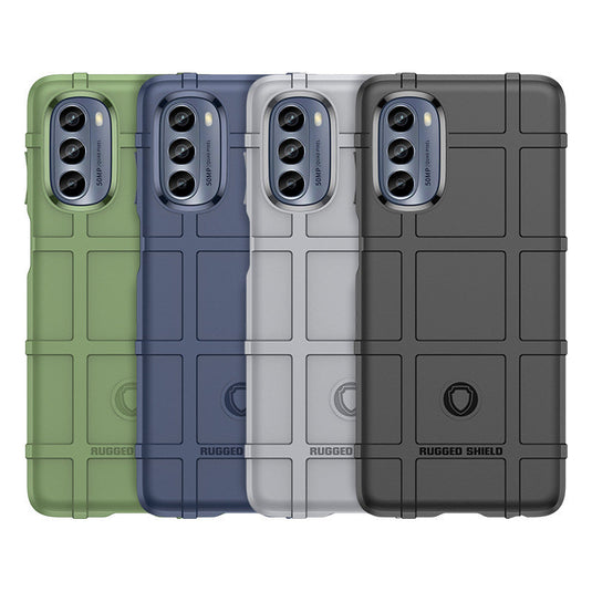 Motorola Moto G62 - Shield Shockproof Rugged Heavy Duty Case With 2PC Tempered Glass Screen Protector - i-Station Mobile Phone & Electronic Device Repair and Accessories