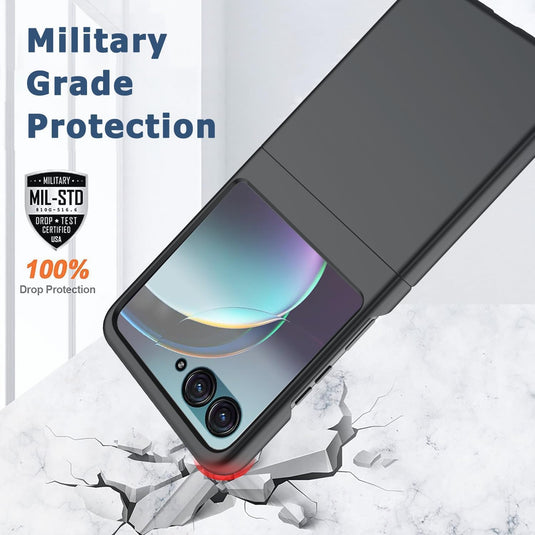 Samsung Galaxy Z Flip7 (SM-F766) - Shield Hard PC Ultra Thin Shockproof Bumper Case  With 1PC Tempered Glass Screen Protector - i-Station Mobile Phone & Electronic Device Repair and Accessories