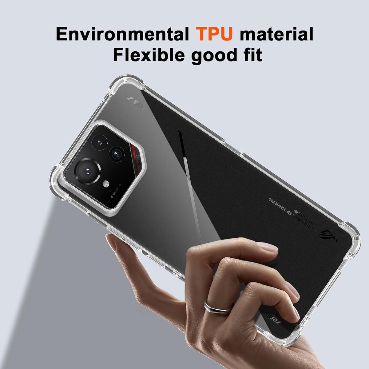 Asus ROG Phone 8/8 Pro - AirPillow Cushion Transparent Soft Clear TPU Four Corners Protective Case With 2PC 9H Tempered Glass Screen Protector - i-Station Mobile Phone & Electronic Device Repair and Accessories