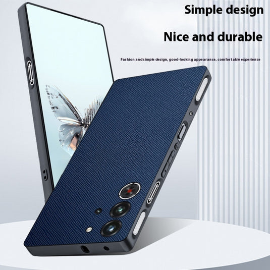 ZTE nubia Red Magic 10 Pro / 10 Pro Plus - Solid Color Leather Full-Wrap Business Phone Case - i-Station Mobile Phone & Electronic Device Repair and Accessories