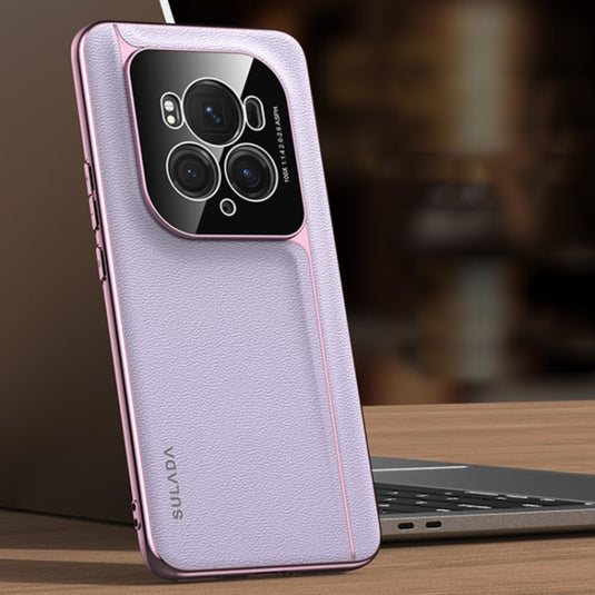 Honor Magic6 / Magic6 Pro / Magic6 Ultimate - Frameless Top Layer Cowhide Leather + PC Phone Case - i-Station Mobile Phone & Electronic Device Repair and Accessories