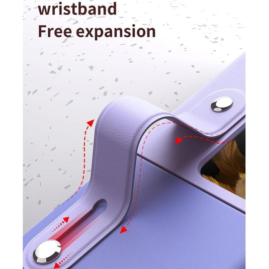 OPPO Find N2 Flip (CPH2437, PGT110) - Fashionable Leather Wrist Strap Stand Phone Case - i-Station Mobile Phone & Electronic Device Repair and Accessories