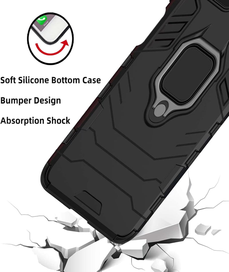 Load image into Gallery viewer, OnePlus 1+Nord CE 2/CE 2 Lite - 360 Degree Rotating Magnetic Ring Holder Cover TPU Bumper Protective Military Shockproof Case With 2PC 9H Tempered Glass Screen Protector - i-Station Mobile Phone & Electronic Device Repair and Accessories