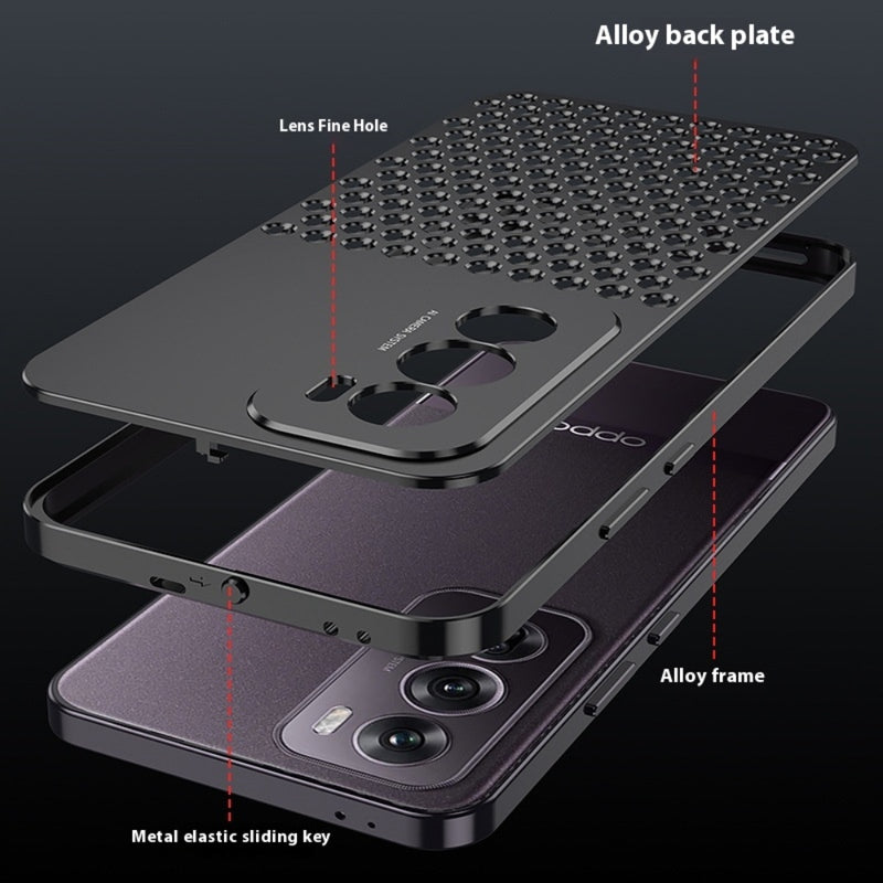 Load image into Gallery viewer, OPPO Reno12/Pro - Metal Heat Dissipation Phone Case - i-Station Mobile Phone & Electronic Device Repair and Accessories
