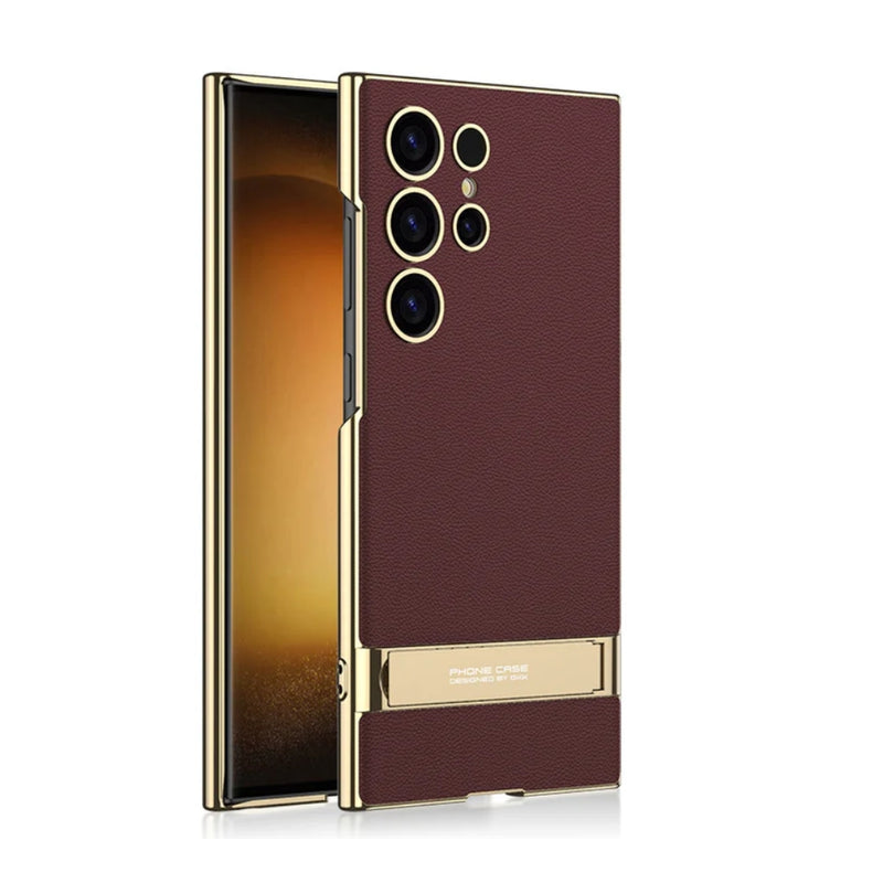 Load image into Gallery viewer, Samsung Galaxy S24/Plus/Ultra -  Folding Stand Business Leather Case - i-Station Mobile Phone & Electronic Device Repair and Accessories
