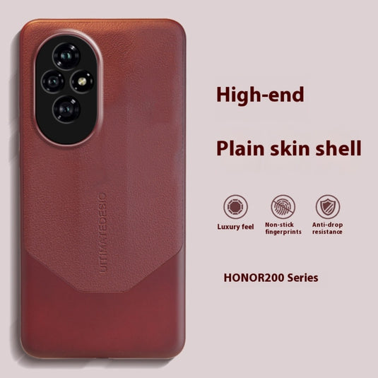 Honor 100/Pro - Matte Leather Full Cover Shockproof Protective Case - i-Station Mobile Phone & Electronic Device Repair and Accessories