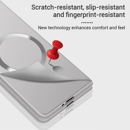 Samsung Galaxy Z Fold7 - Foldable Magnetic Metallic Skin-Feel Finish Case - i-Station Mobile Phone & Electronic Device Repair and Accessories